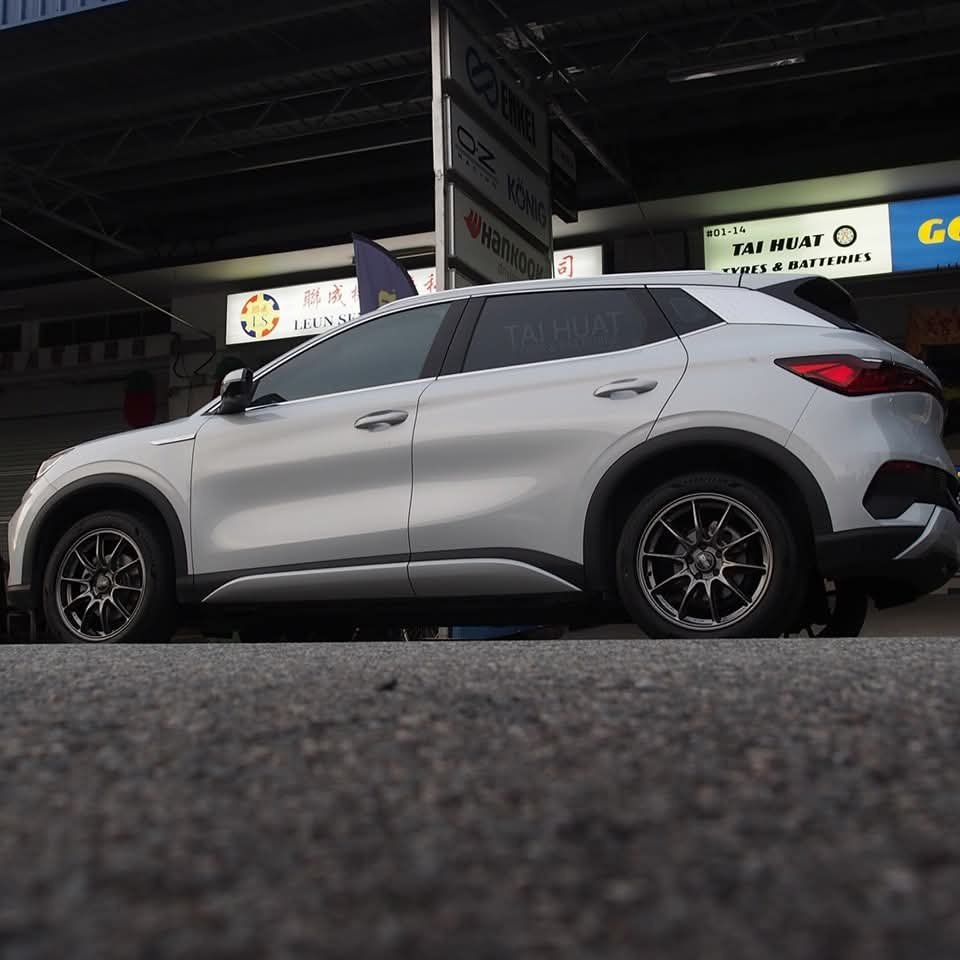 BYD Atto 3 — Goodyear Eagle F1 Asymmetric 6 EDR  + OZ Racing HyperGT HLT — Tai Huat Tyres Singapore