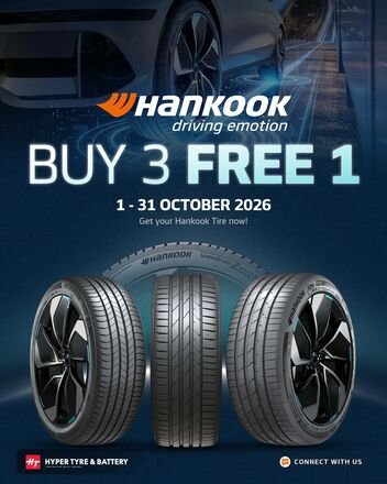 Hankook Buy 3 GET 1 FREE 2026 flyer